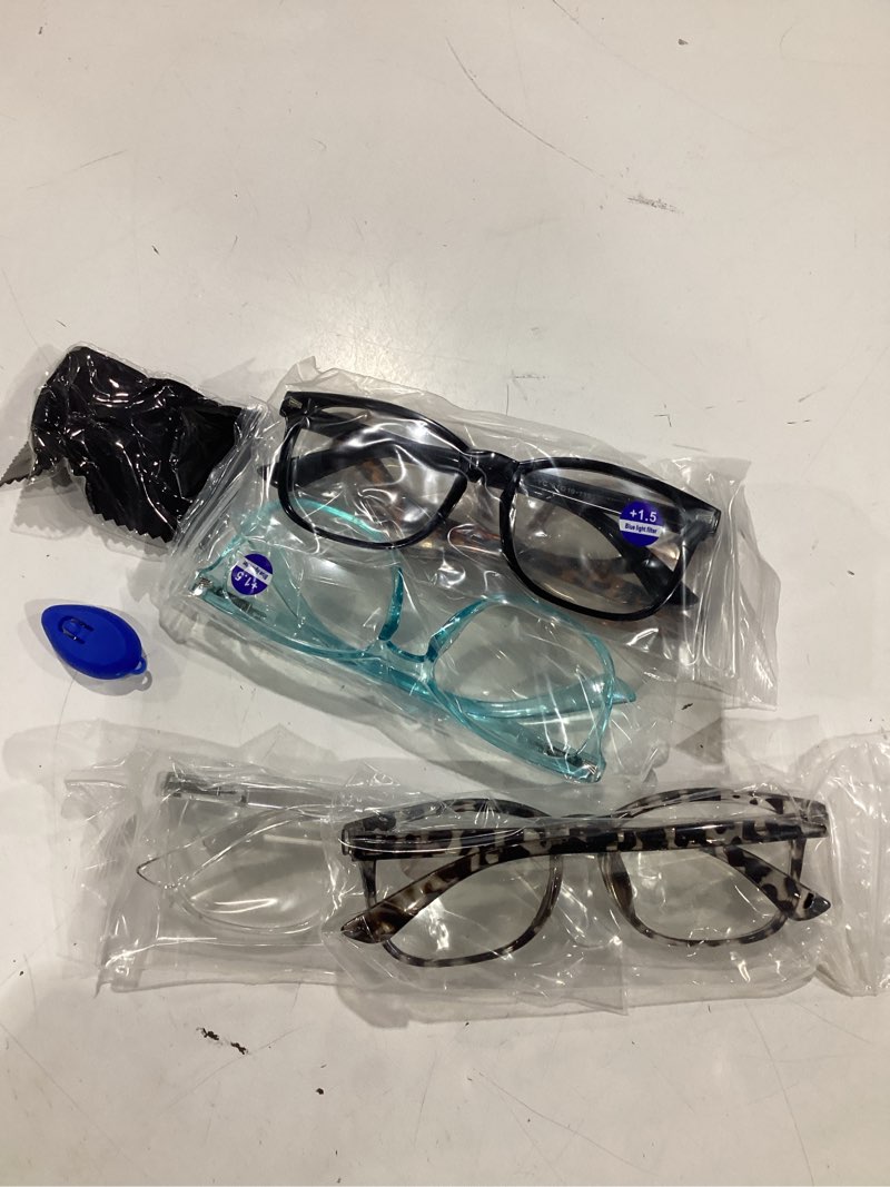 Condition photo showing New/Like New for ccvoo 1.5 reading glasses for women, eye glasses, blue light readers, cheaters *c1 mix 1.5 x
