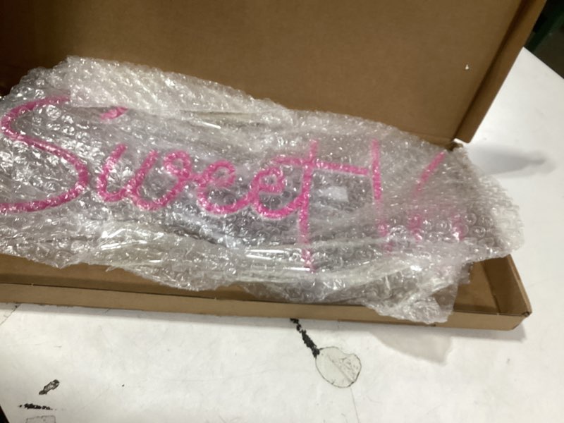 Condition photo showing Good Condition for 16.8 Inch Sweet 16 Neon Sign, USB Powered with Dimmer Switch 16th Birthday Party Sign, Sweet Sixteen Party Supplies, Happy 16th Birthday Decorations for Girls (Pink)