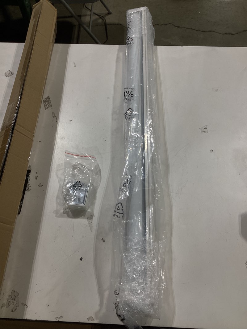 Condition photo showing Good Condition for lazblinds no tools no drill cordless roller shades, 100% blackout roller blinds for windows, thermal insulated uv protection waterproof roll up window blinds and shades, 29'' w x 72'' h, white white 29'' w x 72'' h