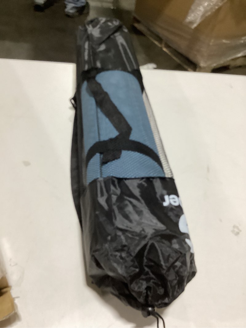 Condition photo showing Good Condition for Gruper Yoga Mat Non Slip, Eco Friendly Fitness Exercise Mat with Carrying Strap,Pro Yoga Mats for Women,Workout Mats for Home, Pilates and Floor Exercises Grey Blue / Black 0.24*24*72 Inches