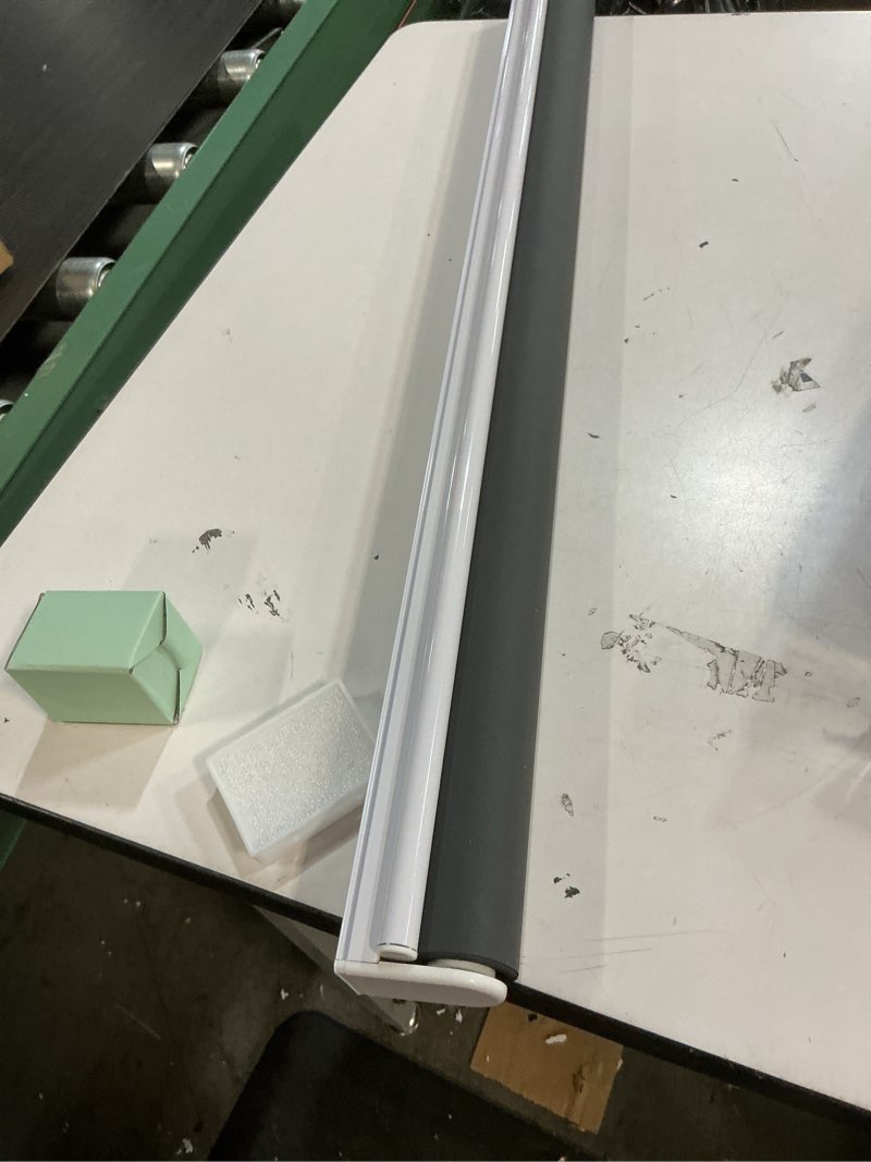 Condition photo showing Good Condition for aosky cordless roller shades blackout blinds for windows room darkening rolled up shades with spring system, uv protection window shades door blinds for home and office (31.5" w x 72" h, black) 31.5"w x 72"h black