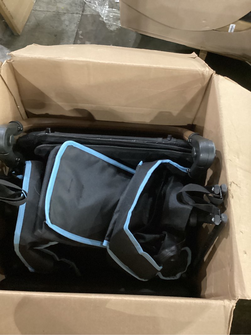 Condition photo showing Good Condition for snagle paw extra large dog stroller,wagon cart for medium large dogs up to 120lbs | all terrain foldable pet stroller with ramp & tailgate (extra space), adjustable handle & one-step brake blue for dogs up to 120 pound
