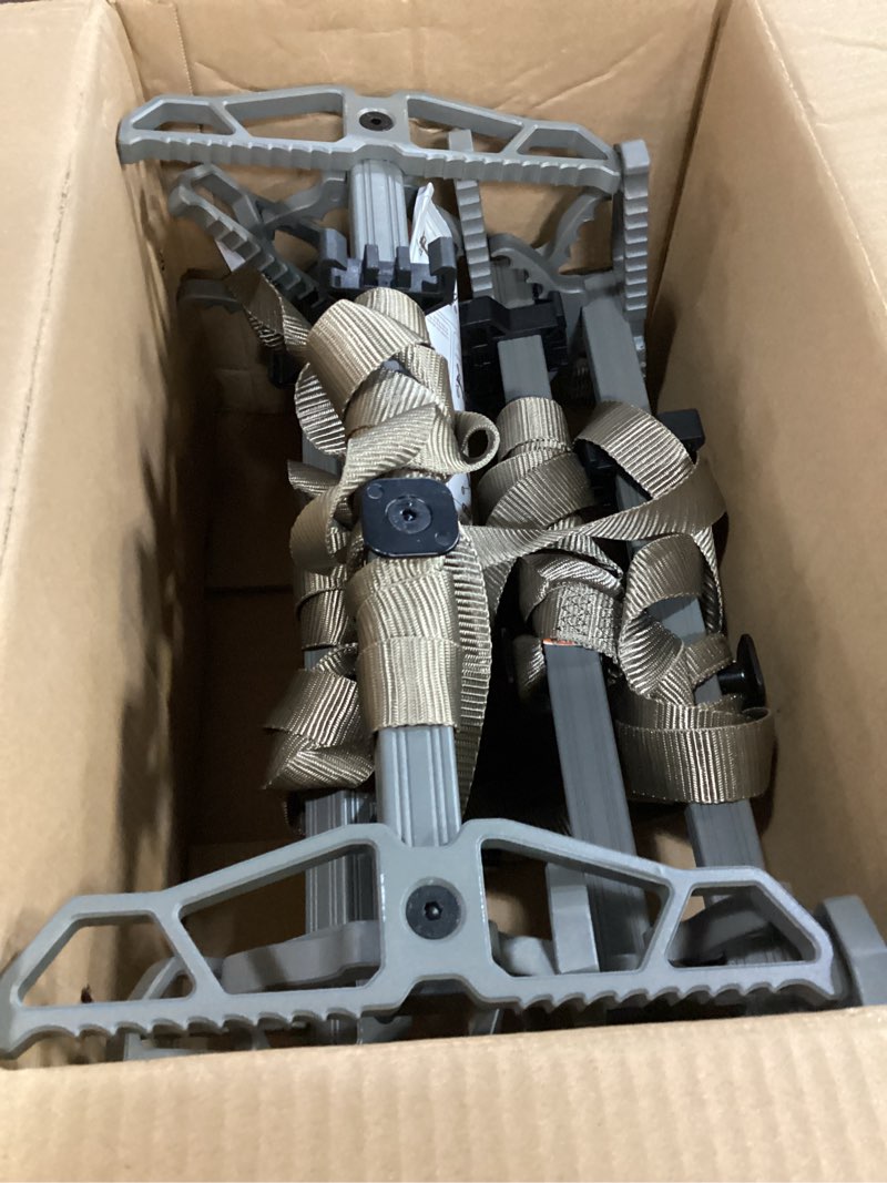 Condition photo showing As Is for Climbing Sticks, Lightweight Aluminum Hunting Climbing Steps, Non-Slip Tree Climbing Sticks for Hunting, Collapsible Climbing Ladder for Hunting Tree Stands with Climbing Straps