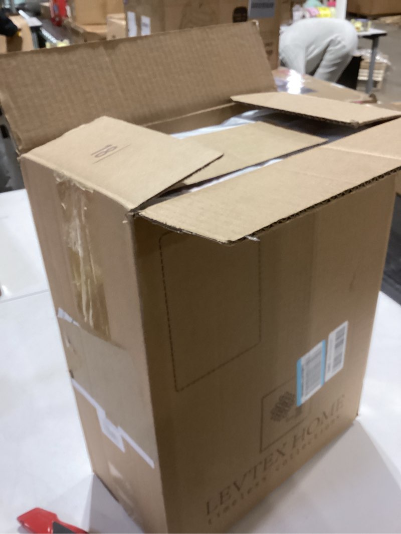 Condition photo showing New/Like New for Levtex Home - Spencer Plaid Quilt - Full/Queen - Christmas Tartan Plaid - Red, Green, White, Blue, Gold - Quilt (88x92in.) - Reversible - Cotton/Poly