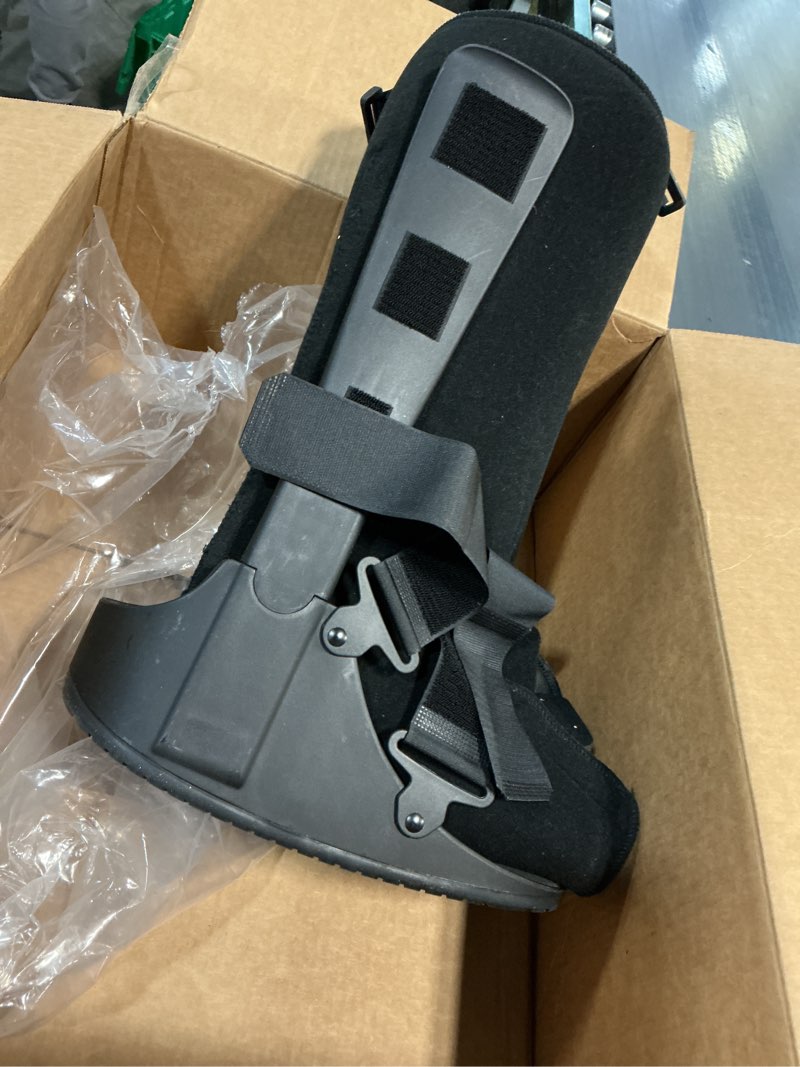 Condition photo showing As Is for United Ortho Cam Walker Fracture Boot, Medium, Black Black Medium