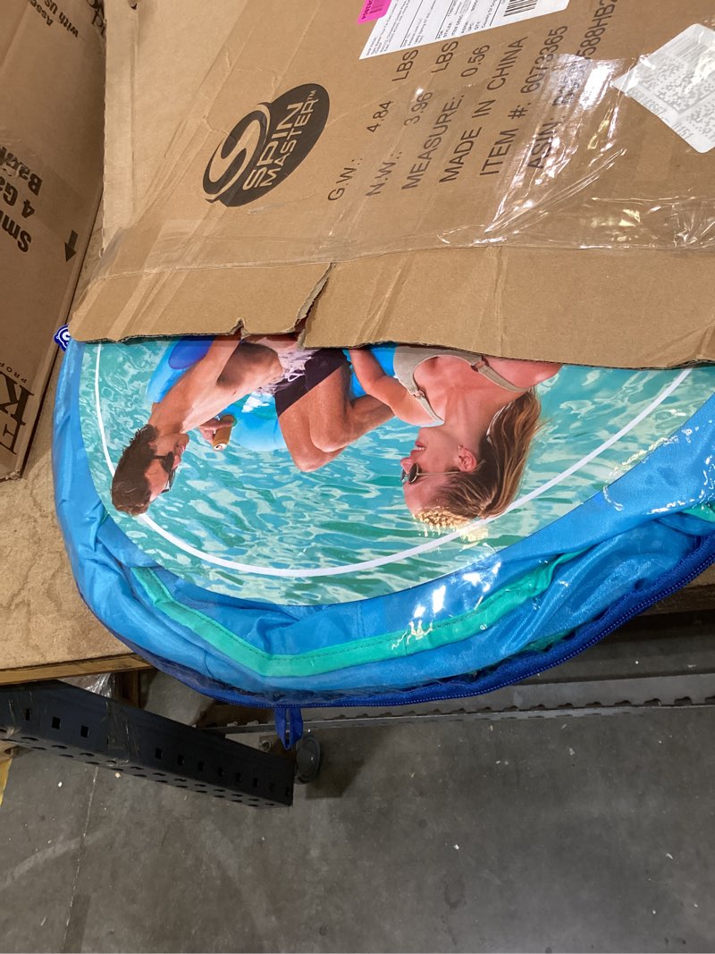 Condition photo showing New/Like New for swimways spring float premium duo, pool chair fits 2 adults, inflatable pool floats adult with fast inflation for ages 15 & up