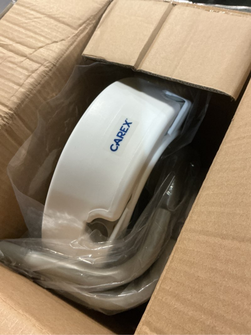 Condition photo showing Good Condition for Carex 3.5 Inch Raised Toilet Seat with Arms, Elongated Toilet Seat Riser, Up to 250 lbs Capacity, Elevating & Raising Seat for Elderly & Handicap, Universal, Slip-Resistant with Padded Handles, White