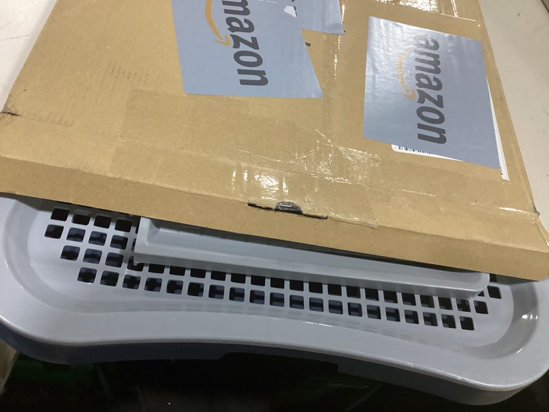 Condition photo showing Good Condition for Pee Pad Holder, Indoor Potty Tray for Puppy and Small Size Dog with Pee Wall, Non-Skid Feet, 20 * 15.4 * 1.4 inch (Large)