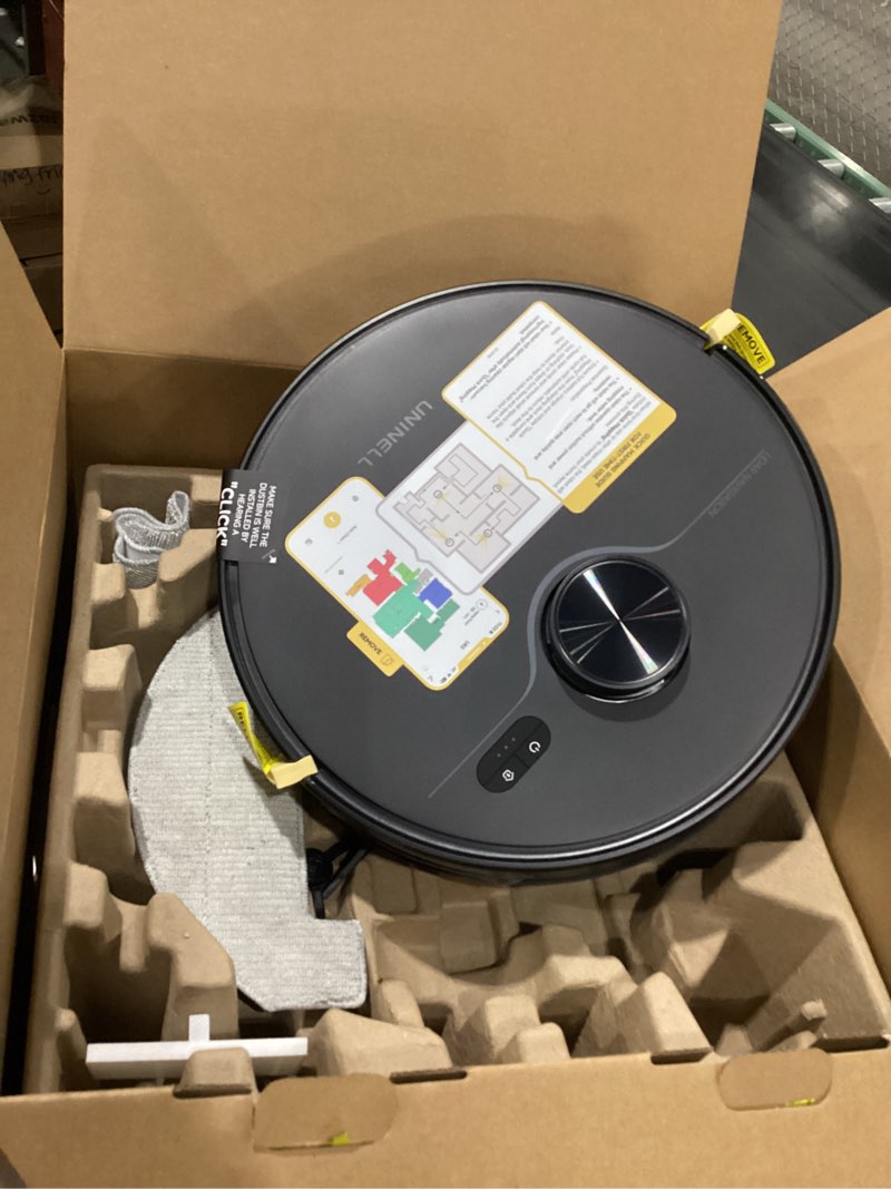 uninell Robot Vacuum and Mop Combo with Self-Emptying, Robotic Vacuum Cleaner 7000Pa & LiDAR Navigat