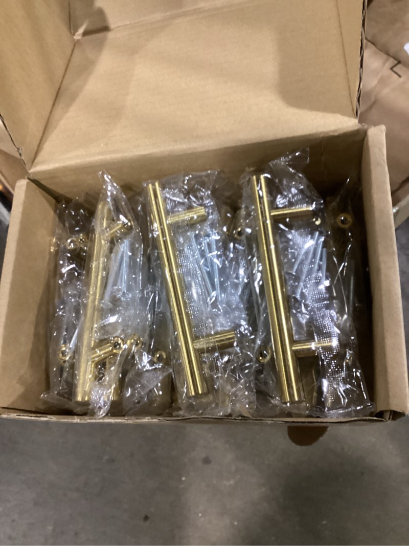 Condition photo showing Good Condition for ravinte 15 pack 5 inch cabinet pulls brushed brass stainless steel kitchen drawer pulls cabinet handles 5”length, 3” hole center brushed brass