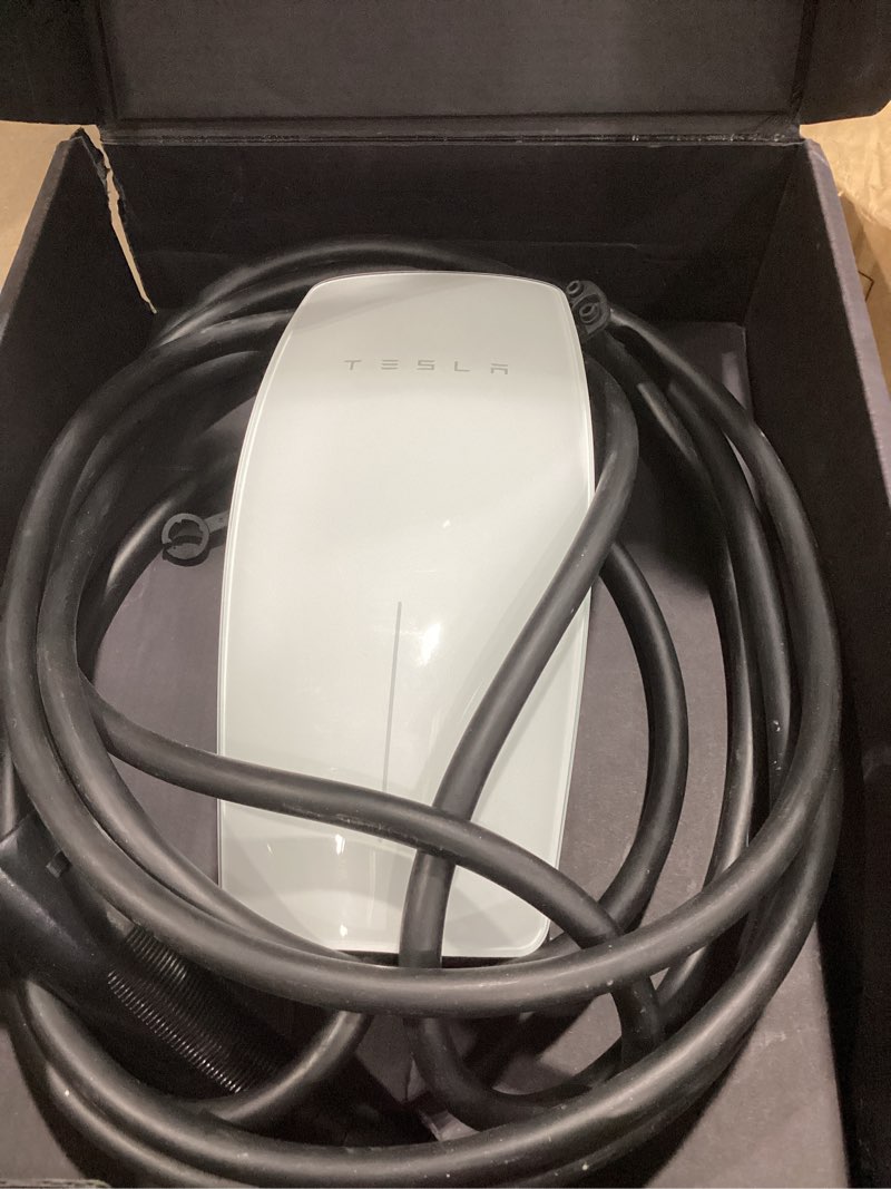 Condition photo showing Good Condition for tesla universal wall connector - electric vehicle (ev) charger with dual plug type - compatible for all north american evs - level 2 - up to 48a with 24' cable