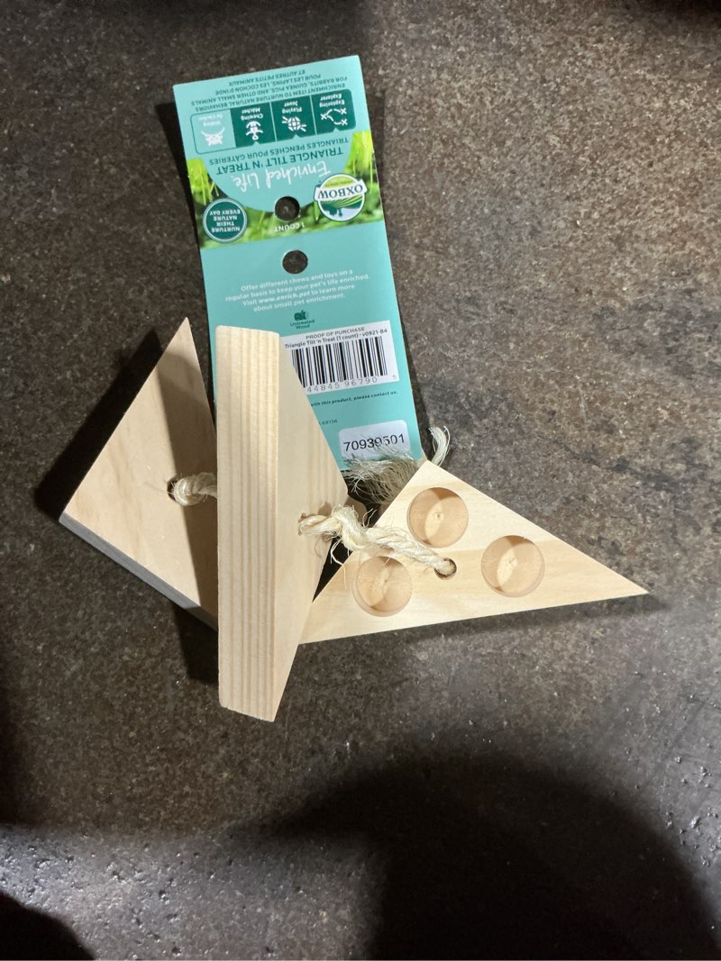 Condition photo showing Good Condition for (Bidding on 30) Oxbow Enriched Life Triangle Tilt N' Treat