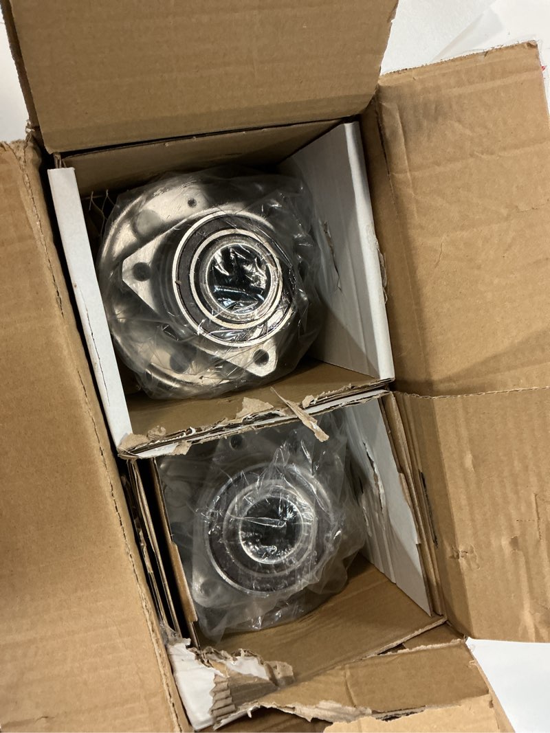 Condition photo showing As Is for pair 513288 front or rear wheel bearing hub assembly compatible with chevy malibu 2013-2015 impala 14-17 20, for cadillac cts xts 13-17, for buick lacrosse regal 11-17, for gmc terrain 10-17, 5 lugs oe size 513288