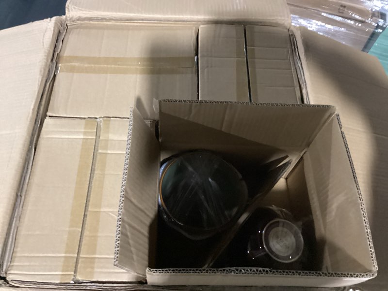 Condition photo showing New/Like New for pokini 32 piece double bowl dinnerware sets with pasta bowls, highly chip and crack resistant plates and bowls sets, natural earthyware ceramic dishware sets, service for 8 brown green brown green service for 8-32pcs (double bowl)