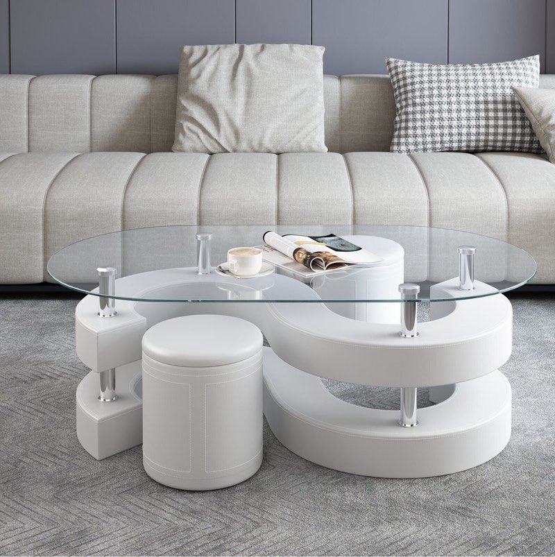 (incomplete 3 of 3 only) Milivoje Coffee Table-Base