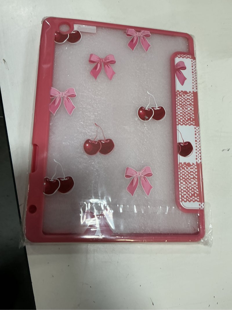 Condition photo showing New/Like New for case for ipad 9th/ 8th/ 7th generation 10.2-inch case(2021/2020/2019 release), [built in pencil holder] trifold stand auto wake/sleep clear tpu protection back cover, bunny bows
