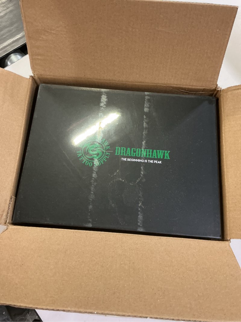 Condition photo showing New/Like New for dragonhawk l3 tattoo kit, cordless/cord complete tattoo gun kit pen machine, 7 strokes length, 2 batteries 2,000mah power supply with extra battery rca jack part, pro tattoo needles for beginner black + two batteries