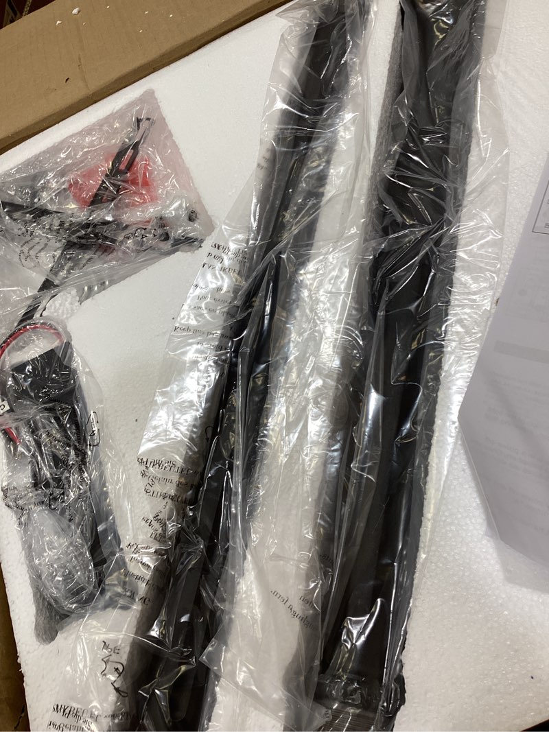 Condition photo showing Good Condition for dusk to dawn outdoor lamp post lights with gfci outlet,double-head farmhouse street light fixture,aluminum black pole exterior lights, waterproof lantern outdoor lighting round