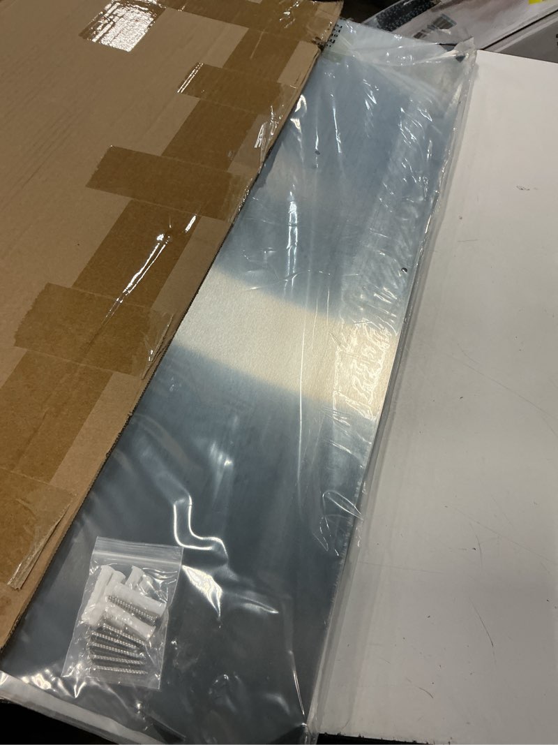 Condition photo showing New/Like New for 30" x 24" backsplash for kitchen wall stove backsplash protector with ultra flat and flushed metal backs plash for panel stainless steel (1)