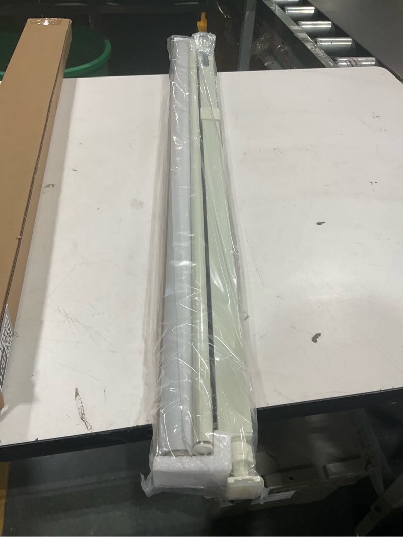 Condition photo showing New/Like New for lazblinds no drill blinds for indoor windows, blackout roller shades, cordless window blackout blinds, thermal insulated fabric uv protection for home and office, 35.5" w x 48" h, cream blackout-cream 35.5" w × 48" h