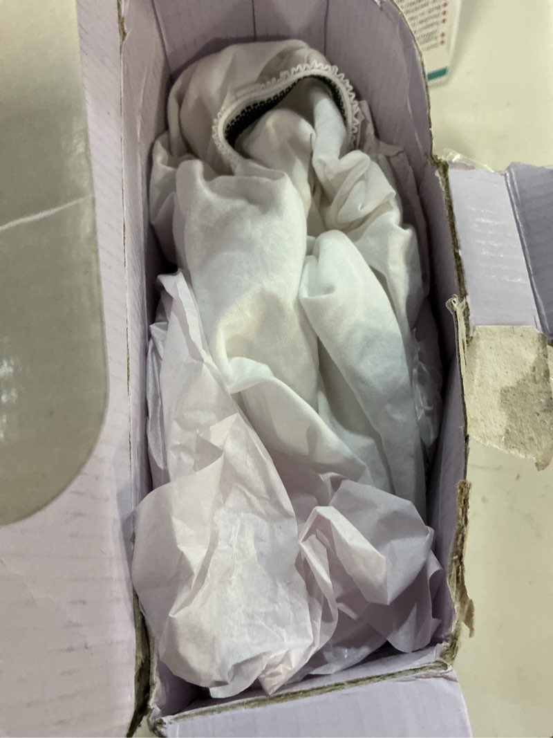 Condition photo showing Good Condition for california design den 100% organic cotton fitted sheet full size only - percale full size fitted sheet with deep pockets, crisp, lightweight, snug-fit - white full 01 - bright white