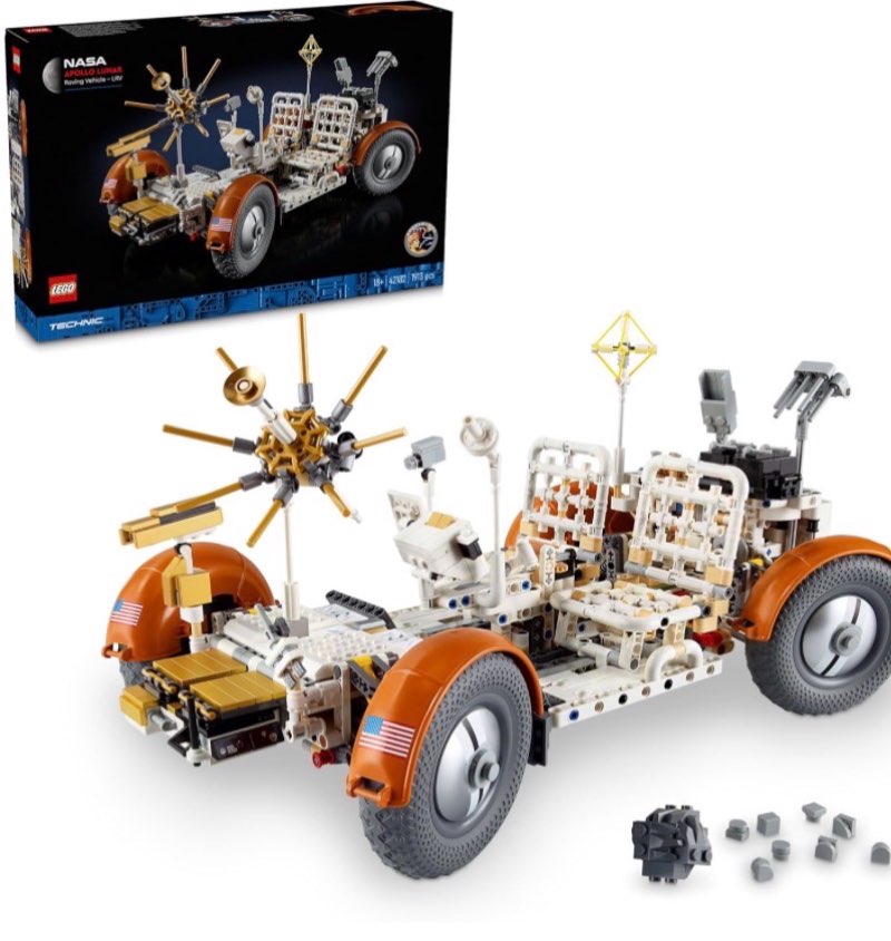 lego technic nasa apollo lunar roving vehicle lrv building set - craft kits for adults, ages 18+ - b