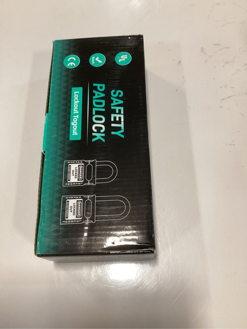 BnC Lockout Tagout Padlock Multicolor 1 1/2 in Shackle Safety Locks Keyed Different 10 Pack Red Yell