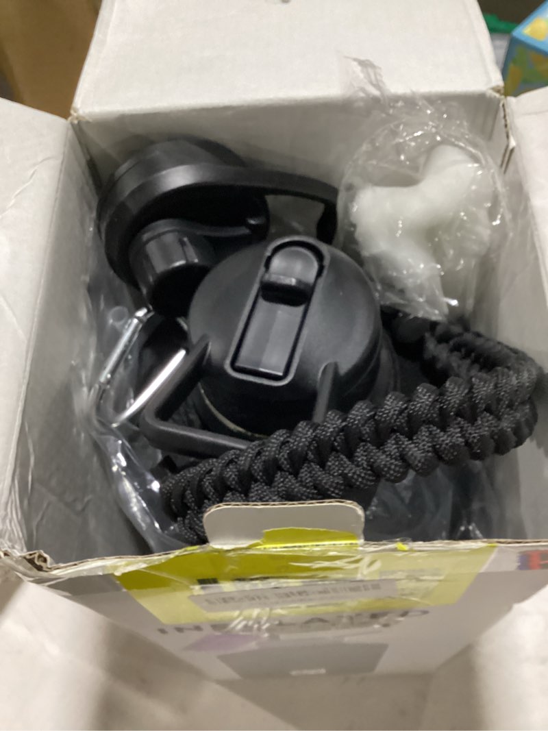 Condition photo showing New/Like New for dysanky 1 gallon water bottle insulated | thickened stainless steel vacuum metal water jug | portable sports large for gym and hiking with straw, carrier bag, handle strap | bpa-free 128 oz advanced black 128 ounces