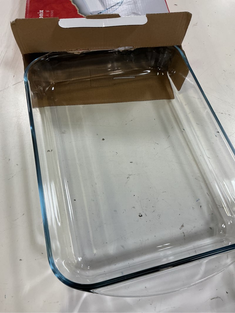 Condition photo showing Good Condition for nutriups 2.6 quart glass baking dish, 9x13x2.2''(handles included), rectangular baking dishes for oven, tempered glass casserole dish b - 2.6 quart