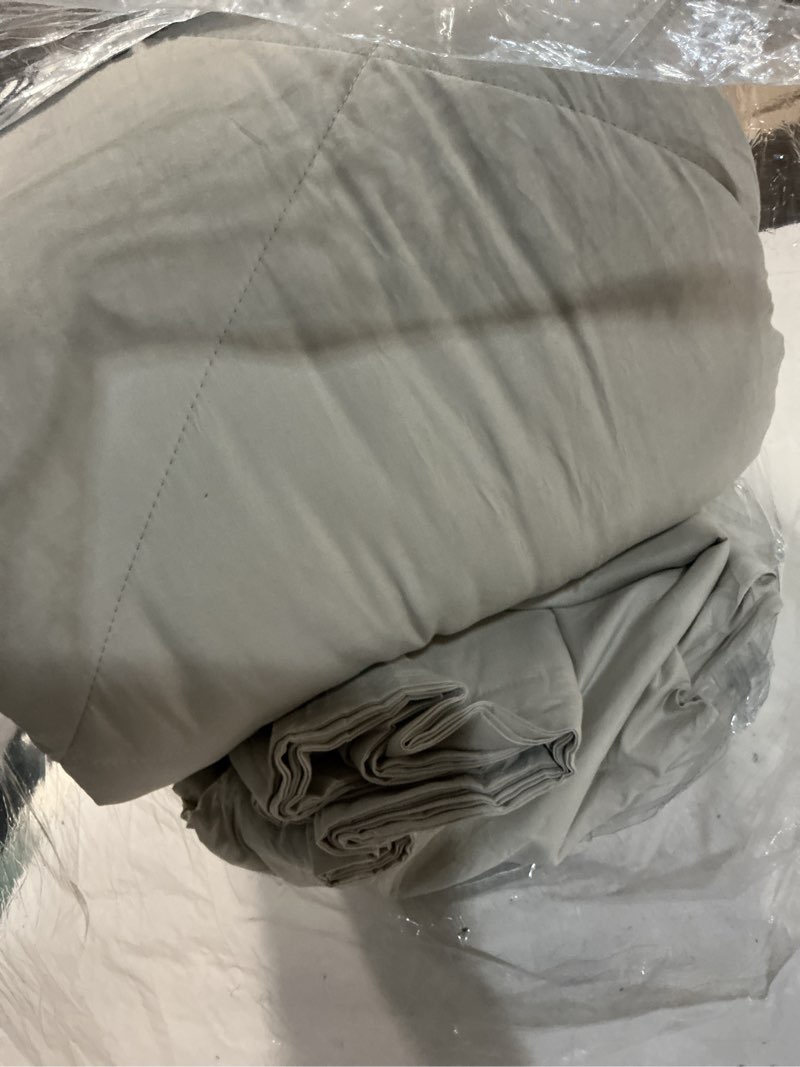 Condition photo showing As Is for cozylux oversized king comforter set beige - 7 pieces bed in a bag comforter set with sheets, luxury soft bed set all seasons, bedding set with down alternative comforter, sheets, pillowcases & shams beige oversized king