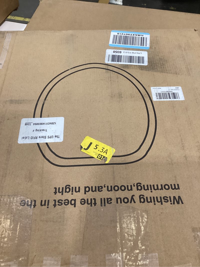 Condition photo showing As Is for Round Toilet Seat Wood Toilet Seat Prevent Shifting with Zinc Alloy Hinges American Standard Size Toilet Seat Easy to Install also Easy to Clean (Round,Sparkling Pink) Round Lucky Pink