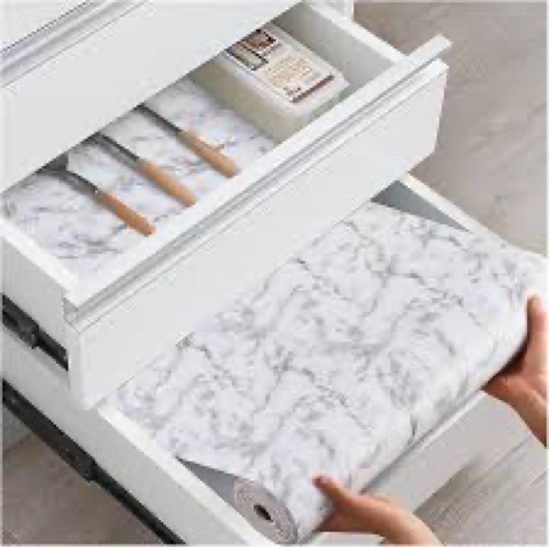 shelf drawer and cabinet liner for kitchen, non-adhesive non-slip & washable strong grip waterproof 