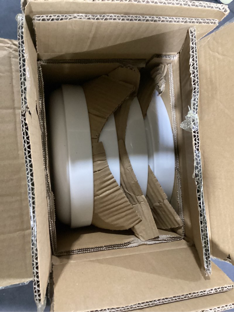 Condition photo showing Good Condition for kook pasta bowl, bowl plate, low bowl, plate bowls, ceramic large shallow bowls, microwave and dishwasher safe, great for soups and salads, glossy porcelain, 47 oz, set of 4, white