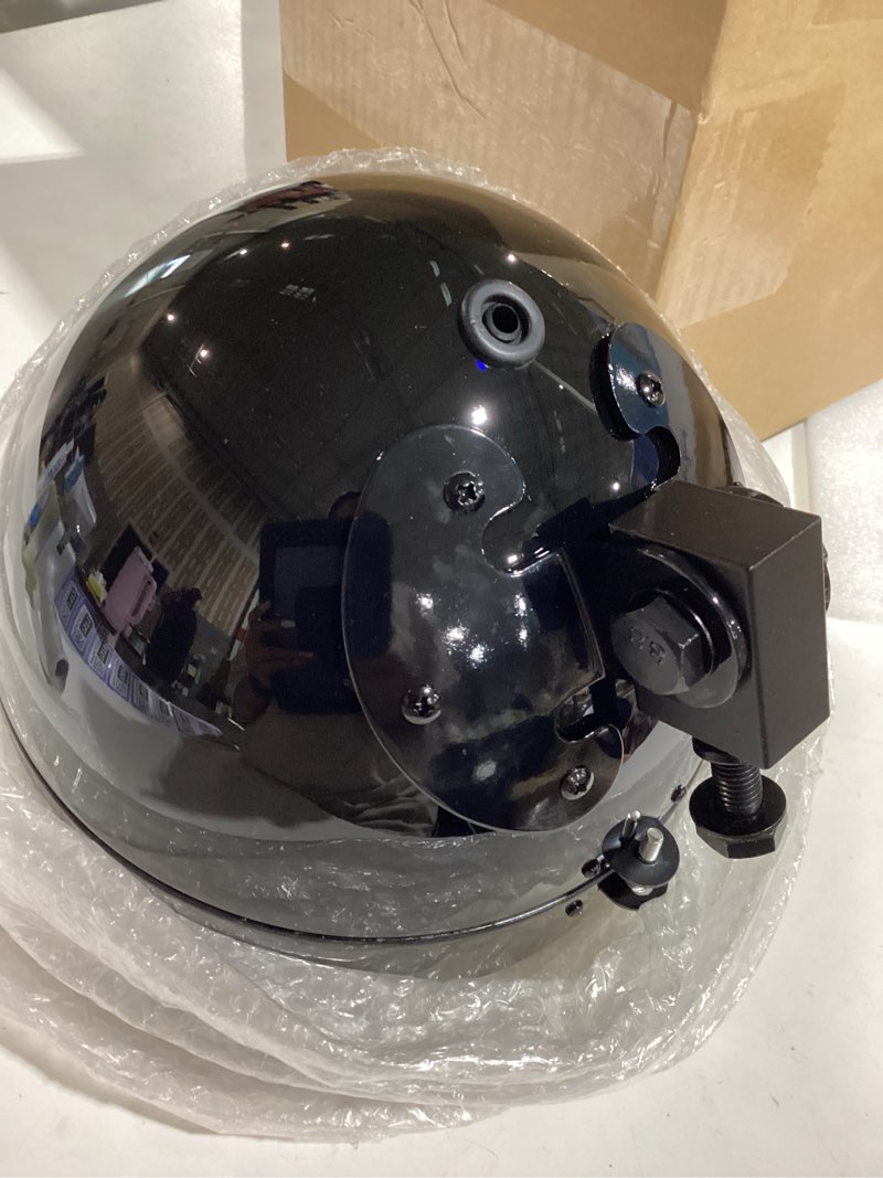Condition photo showing Good Condition for fatecim motorcycle 7" round headlight bucket housing with visor 7 inch led headlamp shell protective cover heavy duty universal for harley kawasaki honda yamaha suzuki chopper cafe racer bobber black gloss black housing with visor