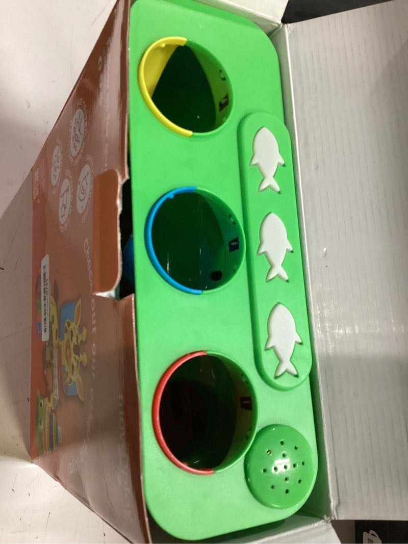 Condition photo showing Good Condition for move2play, feed the fish | 30+ fin-tastic songs & phrases | baby & toddler musical toy | first birthday present for 1+ year old | ages 6-24 months | boy & girl ball drop toy feed the fish - yellow