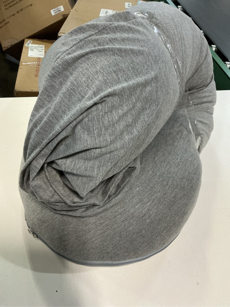 Condition photo showing As Is for PILLANI Pregnancy Pillows for Sleeping - V C U Shaped 57inch Full Body Pillow with Removable Washable Cover, Cooling Maternity Pillow for Pregnant Women, Support for Back Belly Legs Hip Jersey Grey