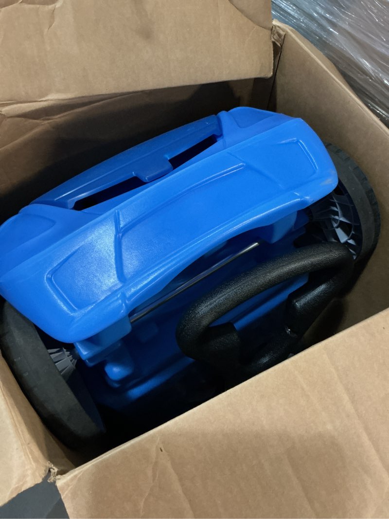 Condition photo showing As Is for Step2 Whisper Ride II Buggy Kids Push Car, Ride On Toy, Stroller Substitute, Includes Seat Belt & Horn, Made of Durable Plastic, Max Weight 50 lbs., For Toddlers 1.5-4 Years Old, Blue Blue Large