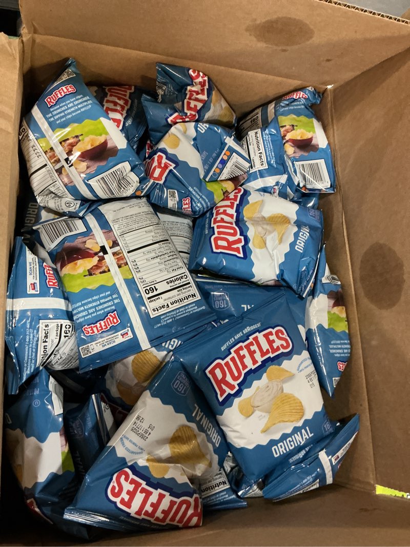 Condition photo showing Good Condition for Use by sep-23-2025)Ruffles Original Potato Chips, 1 Ounce (Pack of 40)