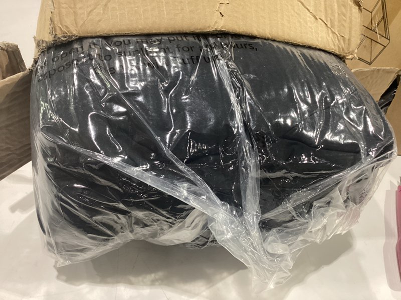 Condition photo showing Good Condition for queen comforter set black - bed in a bag queen size 7 pieces, soft bedding set for all seasons, premium queen comforter set with comforter, sheets, pillowcases & shams queen black