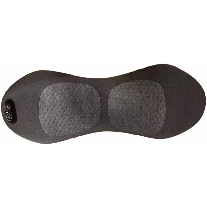 smooth spine triple fusion back massager, soothe 3 in 1 back massager for sciatica, mysoothelab neck massagers pillow, three-speed constant temperature hot compress, for relieve neck pain (black)