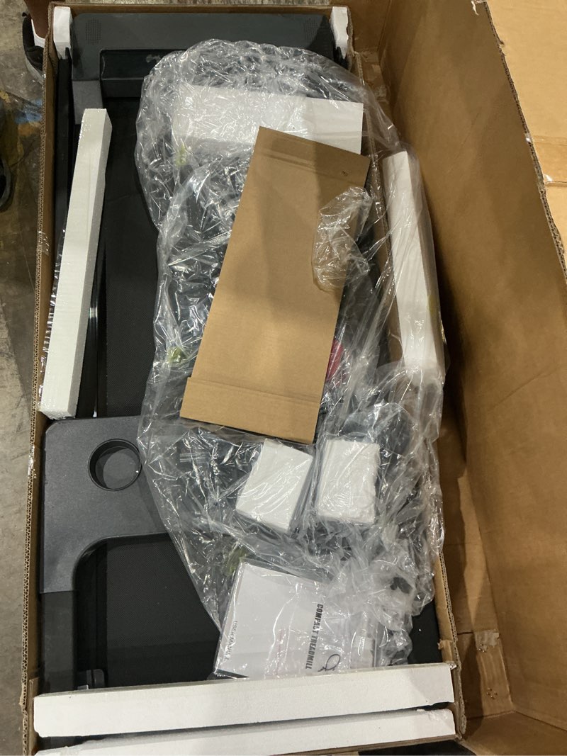 Condition photo showing Good Condition for aorapulse portable foldable treadmills for home, small folding treadmill for home office with 300 lbs capacity, walking running exercise electric compact treadmill with led display black