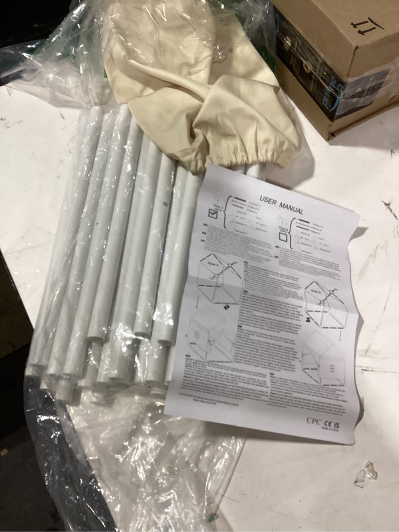 Condition photo showing As Is for similar product not like stock photoKids Play Tent Poles Replacement Poles for Child Tent Fiberglass Poles for Space World/Galaxy/Observatory/Dinosaur Style,Length 112\" small poles