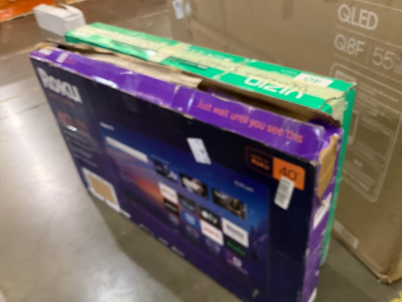 Condition photo showing item condition for roku smart tv – 40-inch select series, 1080p full hd tv – roku tv with voice remote – flat screen led television with wi-fi for streaming live local news, sports, family entertainment