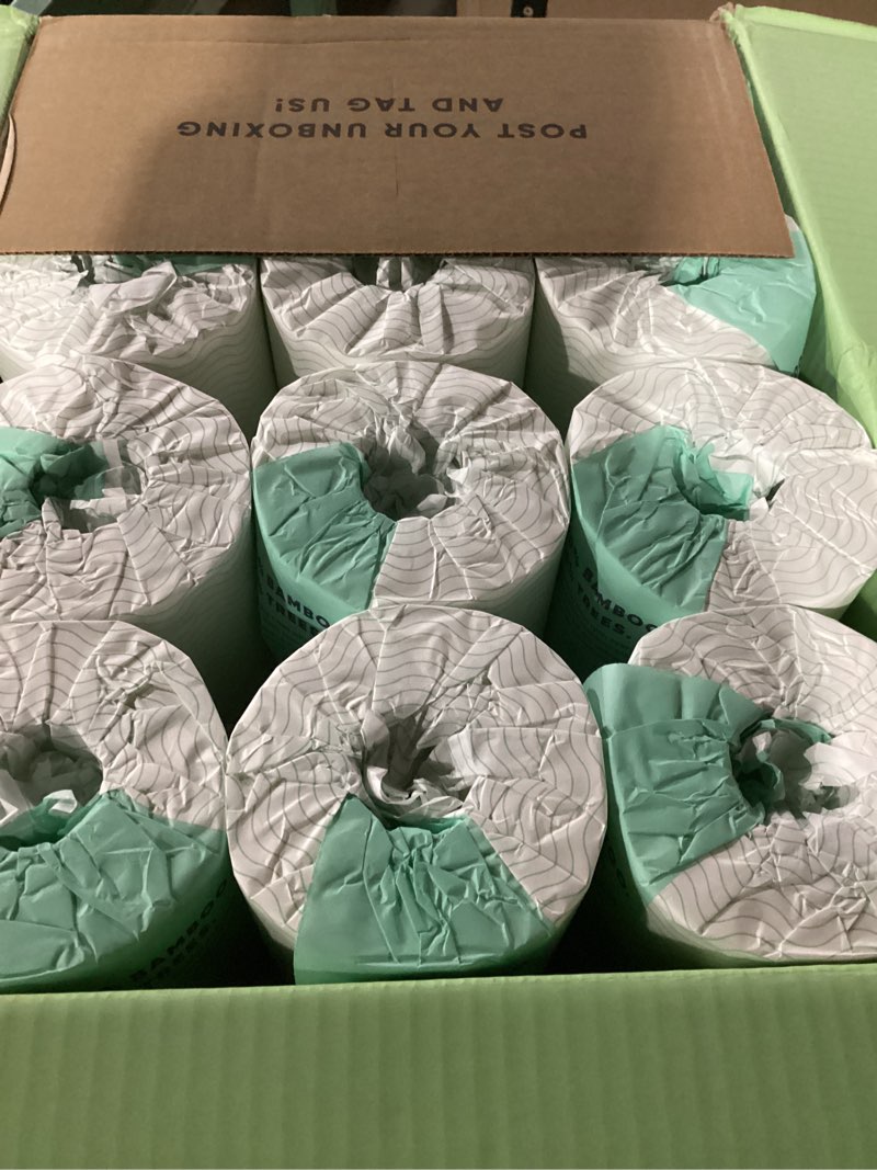 Condition photo showing Good Condition for Save Trees Bamboo Toilet Paper -24 Rolls Of Septic Safe Organic Toilet Paper 3-ply, 300 Sheets Per Roll - PFAs Free, FSC Certified, Plastic & Chemical Free - For Home, Boat & RV Use