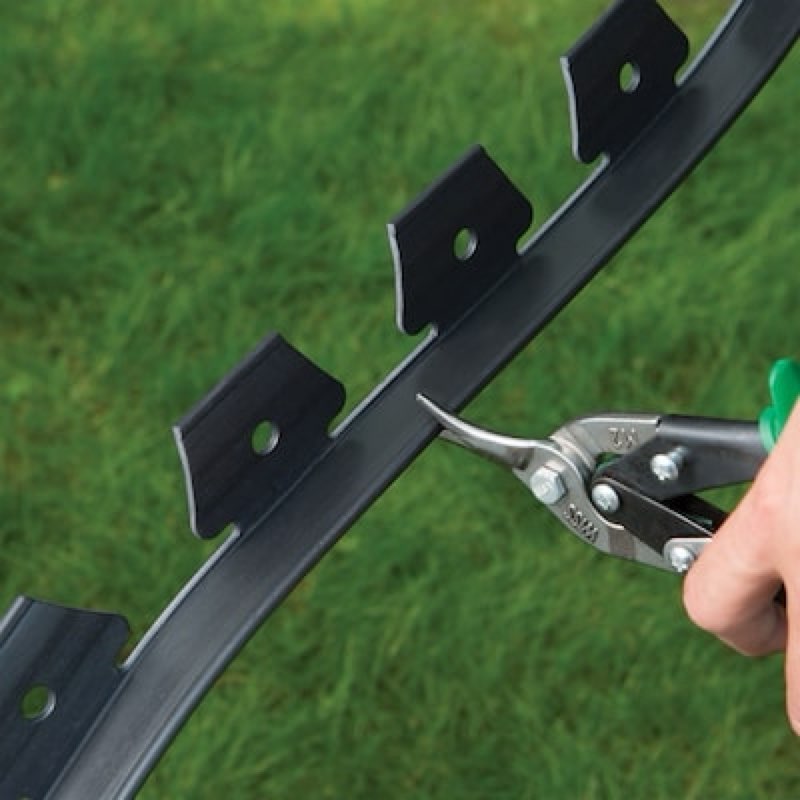 no-dig black plastic landscape edging roll