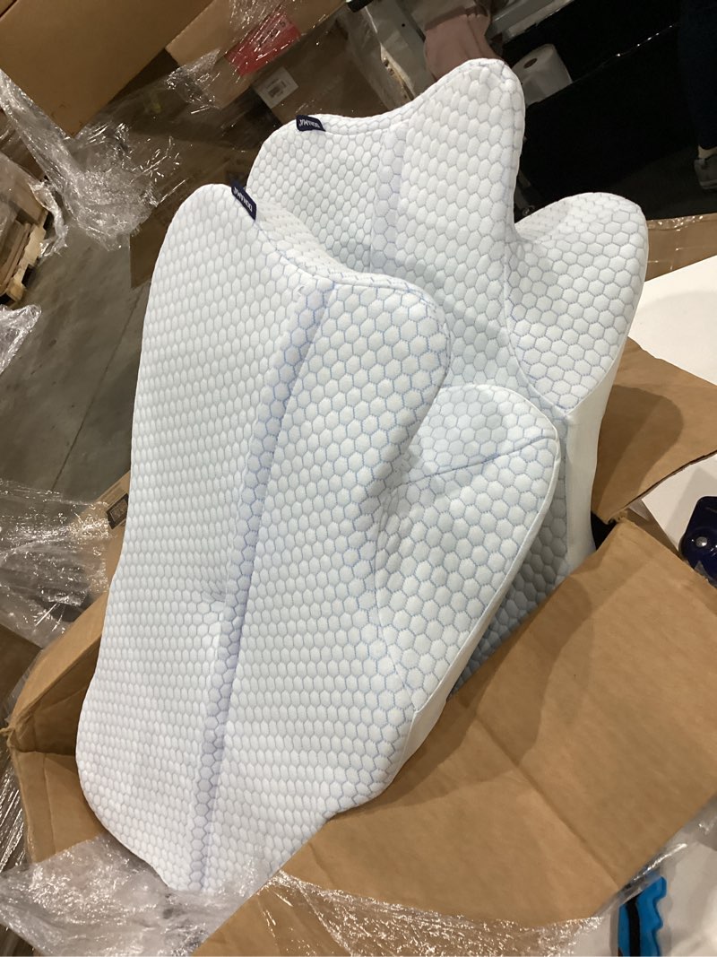 Condition photo showing Good Condition for butterfly sleep cervical pillow honeycomb blue
