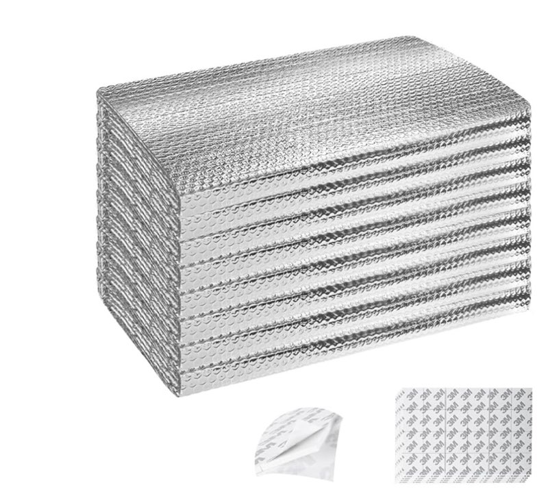 tolanbbt garage door insulation kit 8p double bubble window heat insulation panels, 6mm 24" x 48" re