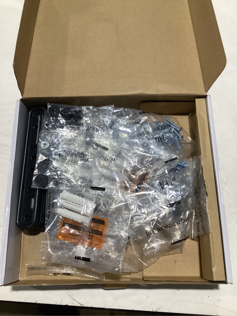Condition photo showing As Is for onn full motion tv wall mount for 19" to 50" tvs, ul listed, swivel ±45°, up to +5/-15°tilting