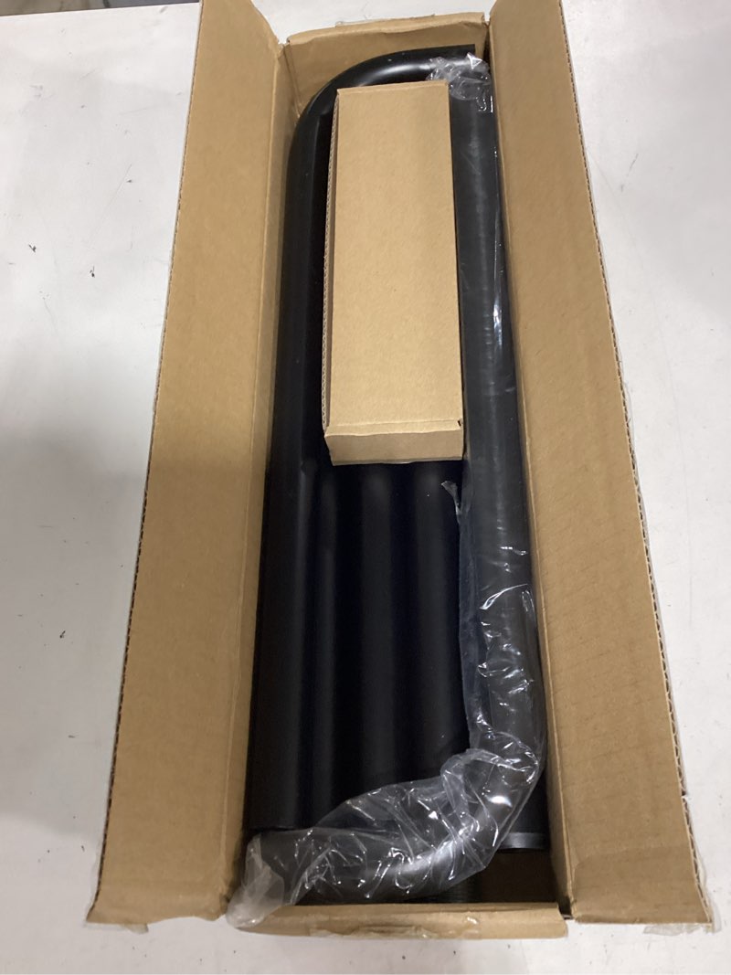 Condition photo showing Good Condition for zyrw black curtain rods, room darkening rod for windows 48 to 90 inches(4-7.5ft), wrap around curtain rods, heavy duty blackout drapery,modern decorative window treatment rod, matte black 48-90" matte black