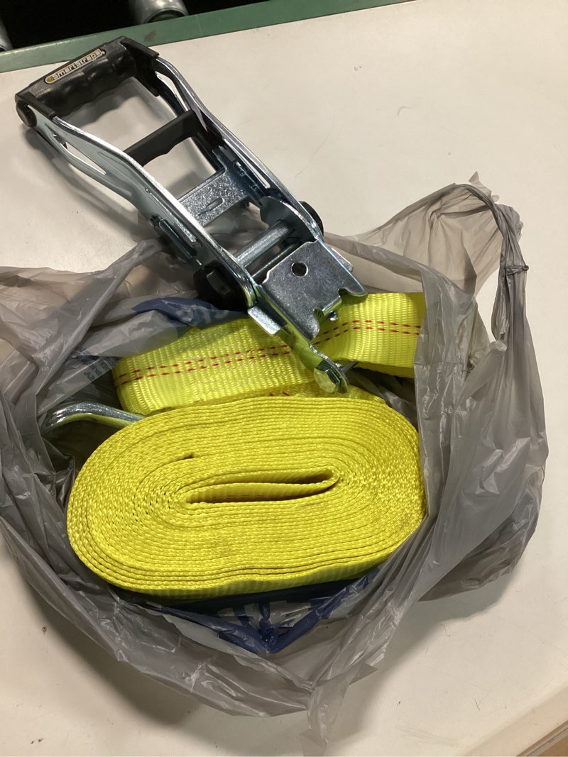 Condition photo showing Good Condition for SmartStraps 14’ Commercial Ratchet Tie Down Strap –  27-FT Break Strength, 1,667lbs Safe Work Load – Commercial Duty Tie Downs for High-Investment Heavier Loads 1 pack 